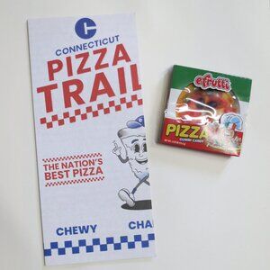 CT Pizza Eater Guide Map Brochure & souvenir package Pizza Gummi Candy
